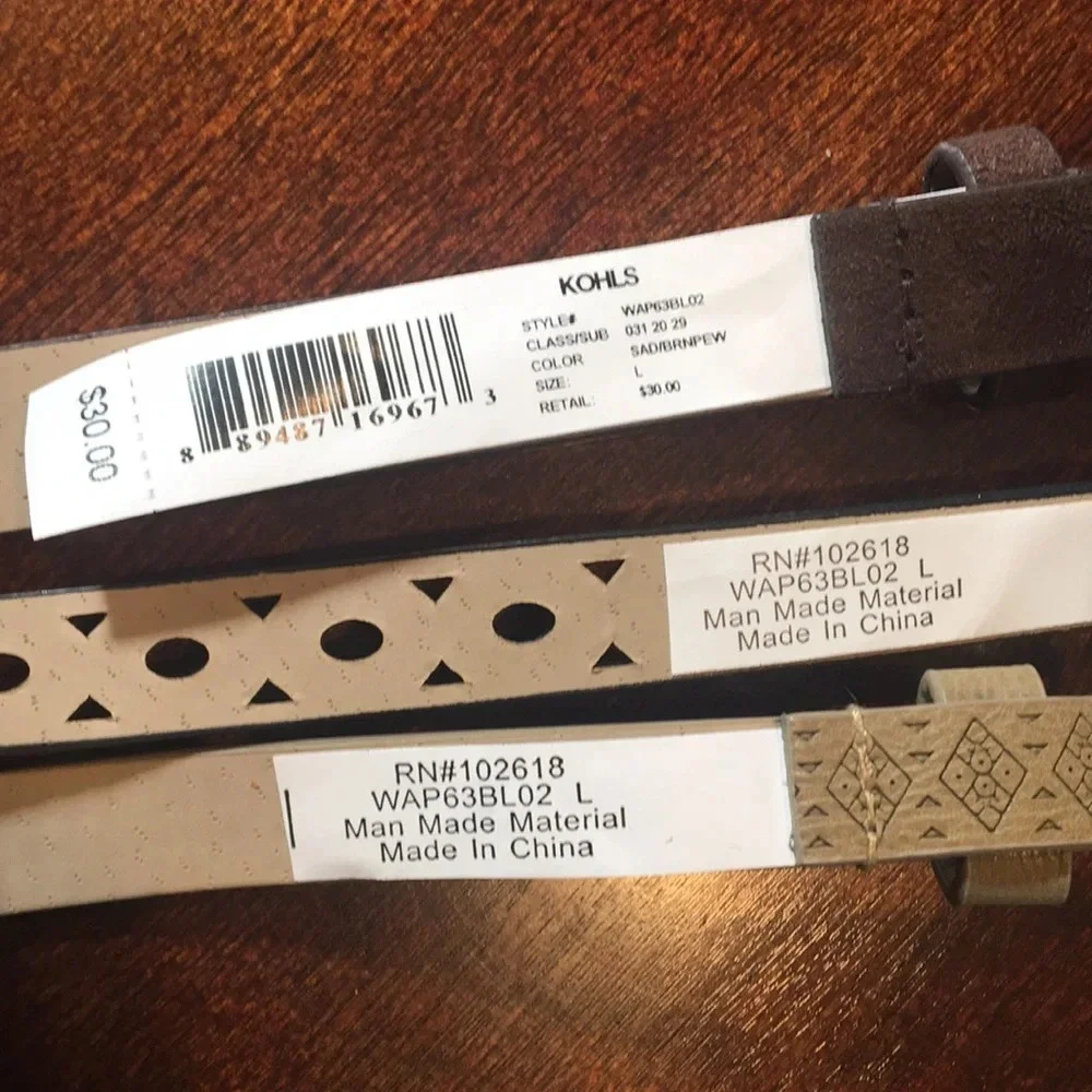 New* Apt. 9 Three for 1 Skinny‎ Belts